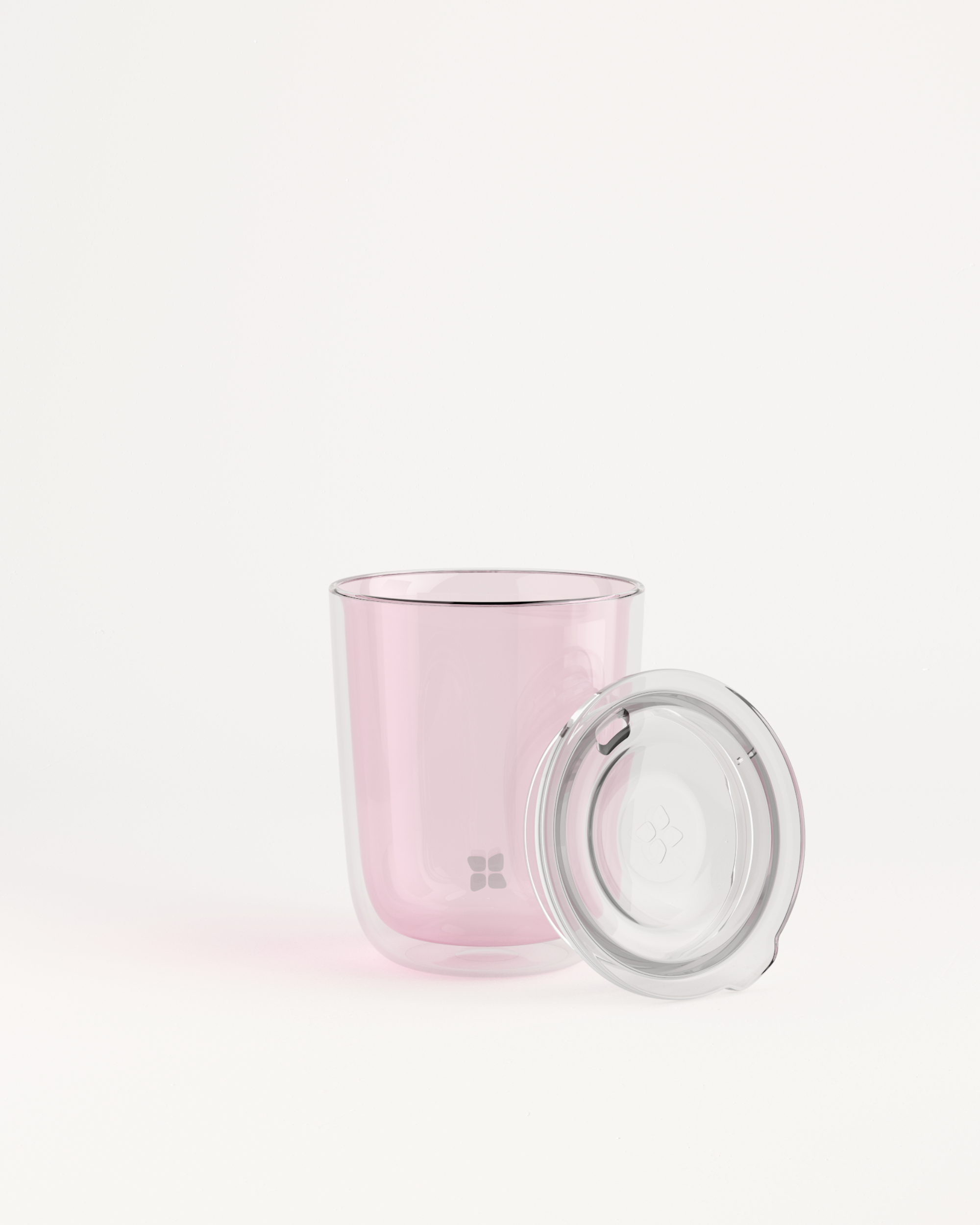 Glass Cup incl. Sip Lid: Order now