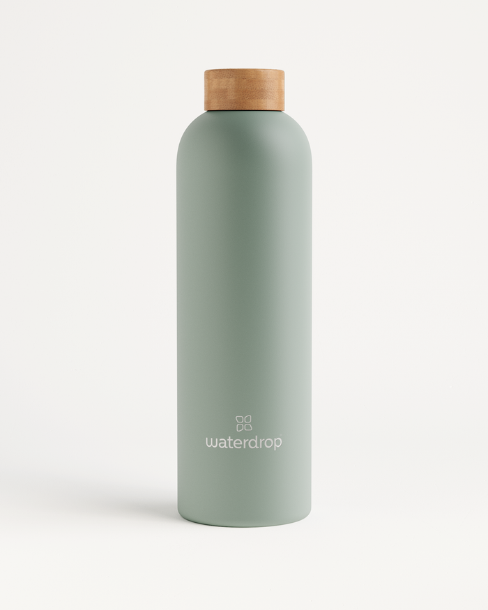 Thermo Steel Bottle · Bamboo cap