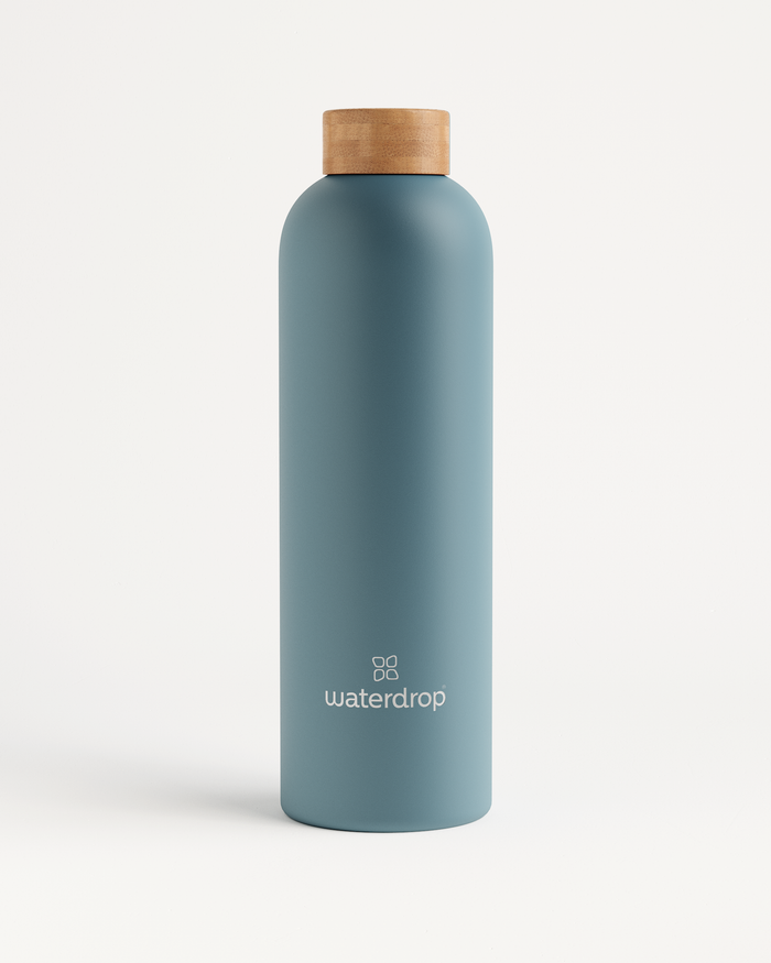 Thermo Steel Bottle · Bamboo cap