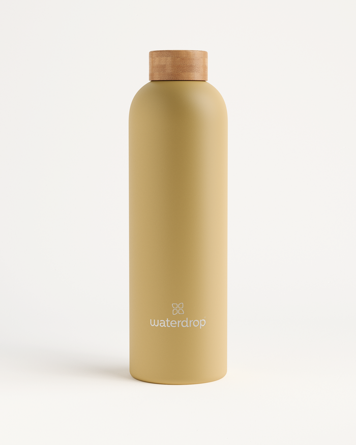 Thermo Steel Bottle · Bamboo cap