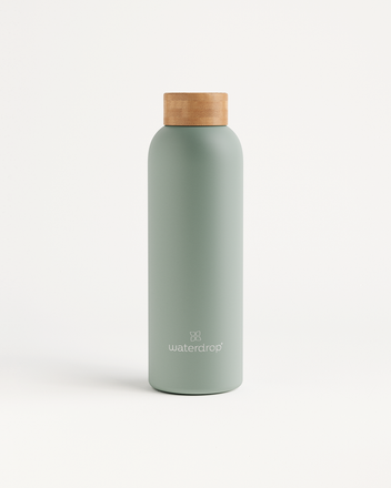 Thermo Steel Bottle · Bamboo cap