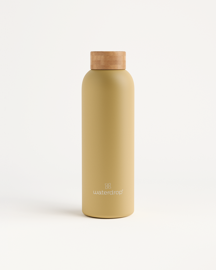 Thermo Steel Bottle · Bamboo cap