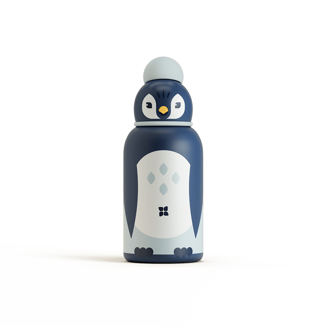 Waterdrop Boys Kids Toddler Collection Roxy Raccoon Stainless-Steel Water Bottle 400ml