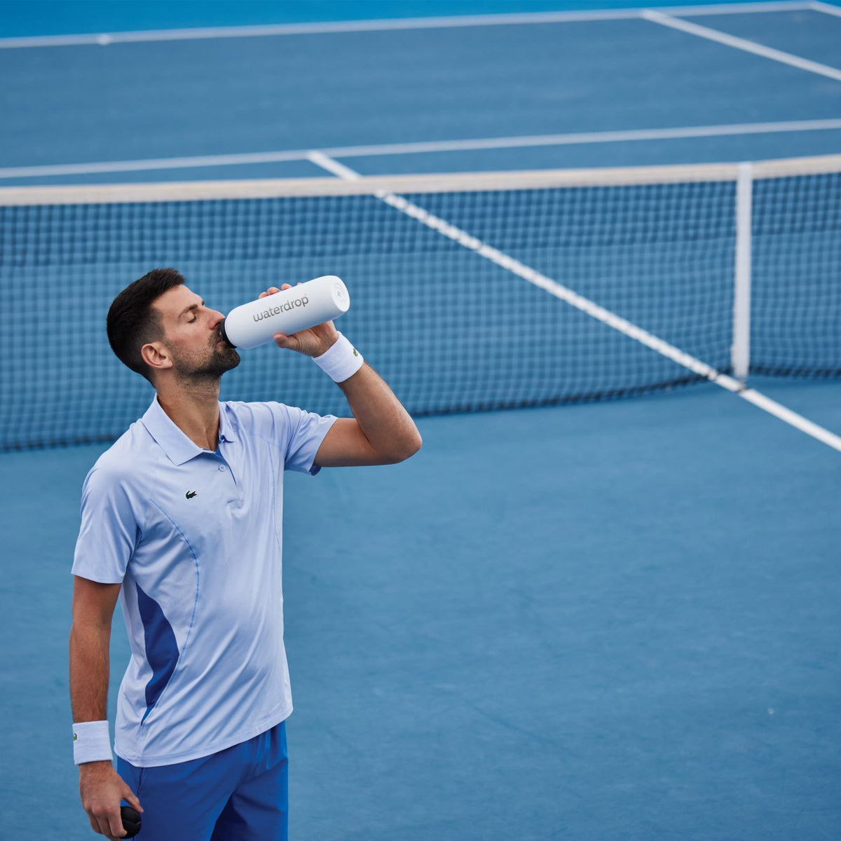 waterdrop® x Novak Djokovic Thermos Flask 1 L Stainless Steel Thermos waterdrop® x Novak Djokovic Thermos Flask 1 L Stainless Steel Thermos