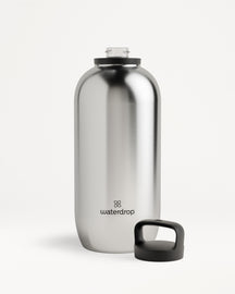 Stainless Steel Thermo Bottle with Drinking Lid | waterdrop®