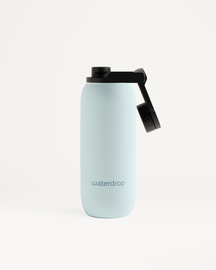 Stainless Steel Thermo Bottle with Swing Lid | waterdrop® Stainless Steel Thermo Bottle with Swing Lid | waterdrop®