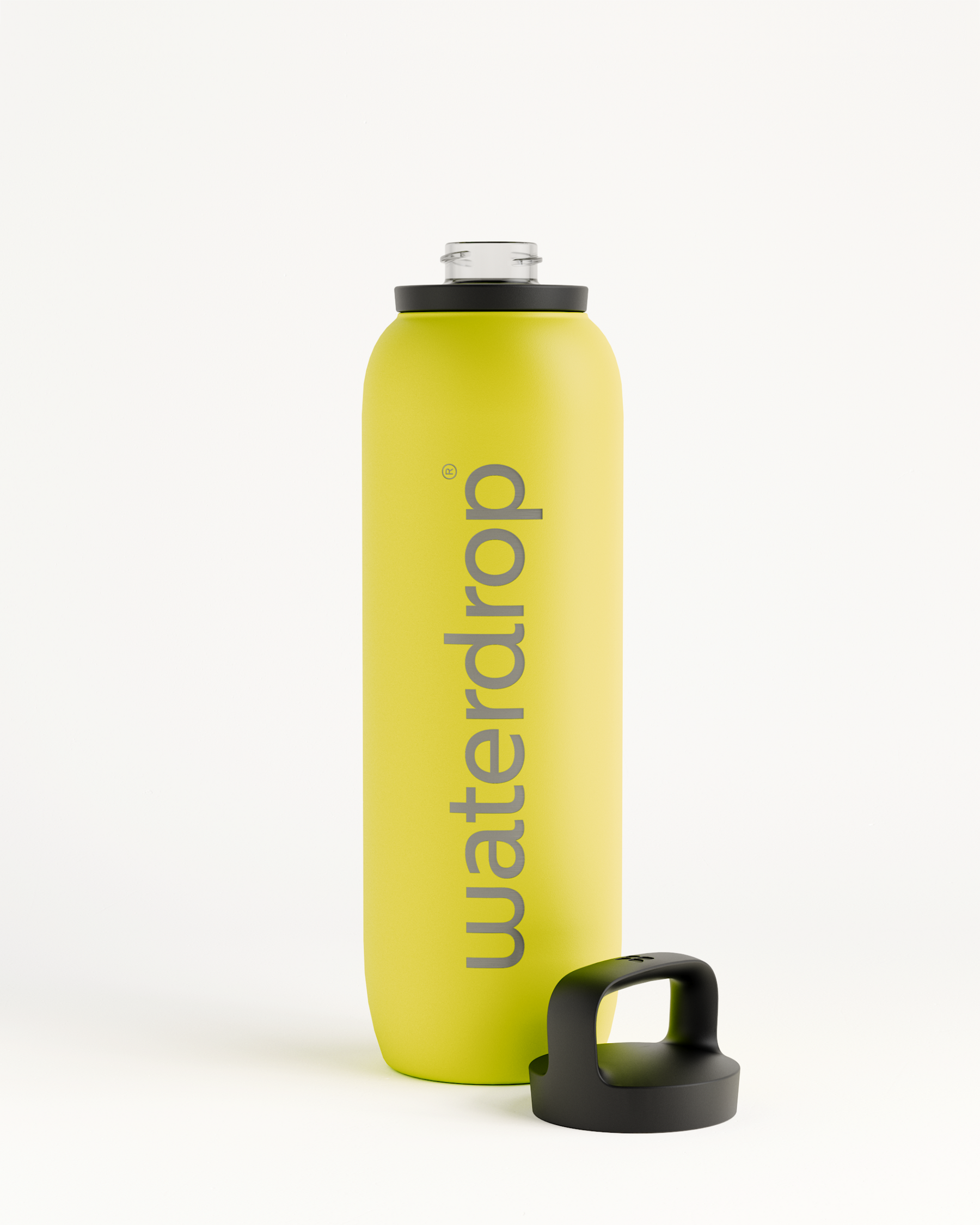 Waterdrop Sports Bottle Ultralight - Bright Yellow - 28 oz - Stainless Steel Sport Bottle - Insulated Water Bottle - Plastic Free Water Bottle