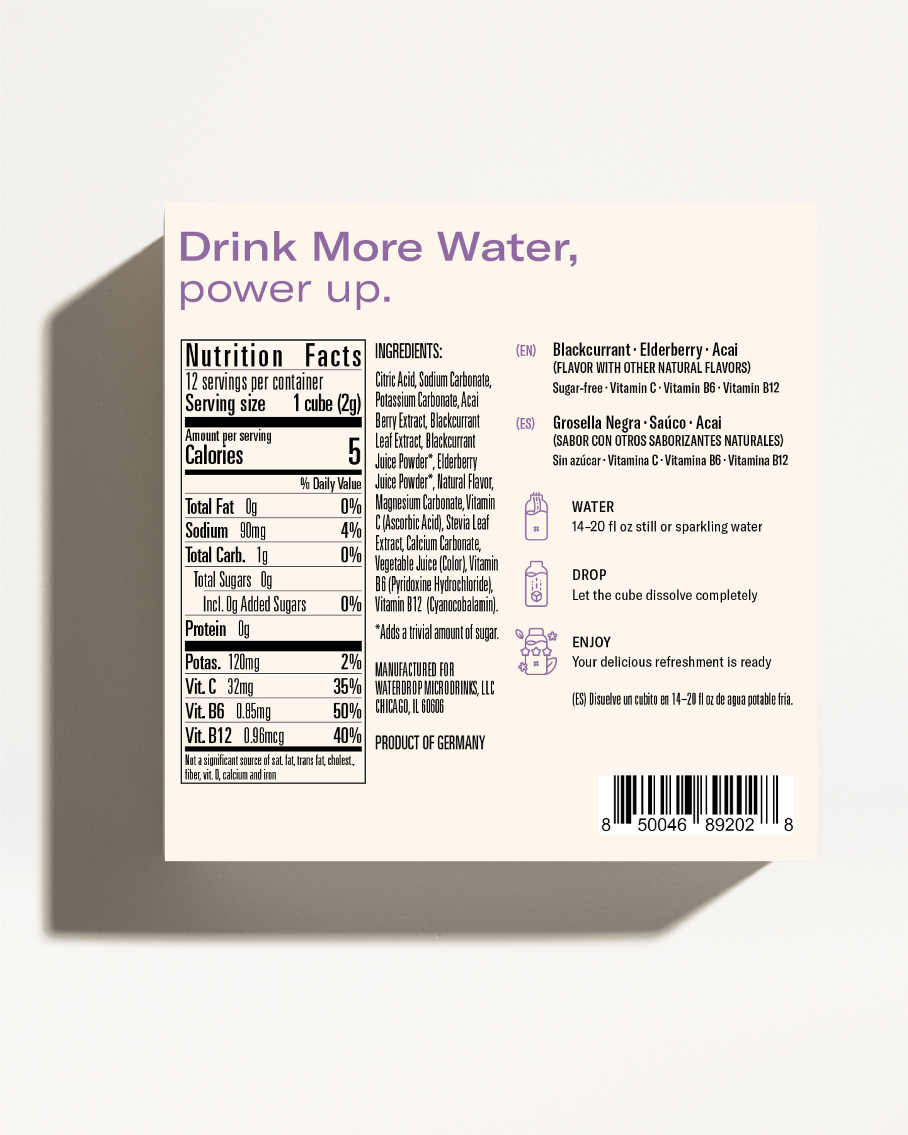 BLACKCURRANT 12-Pack Microdrink: Order now | waterdrop®