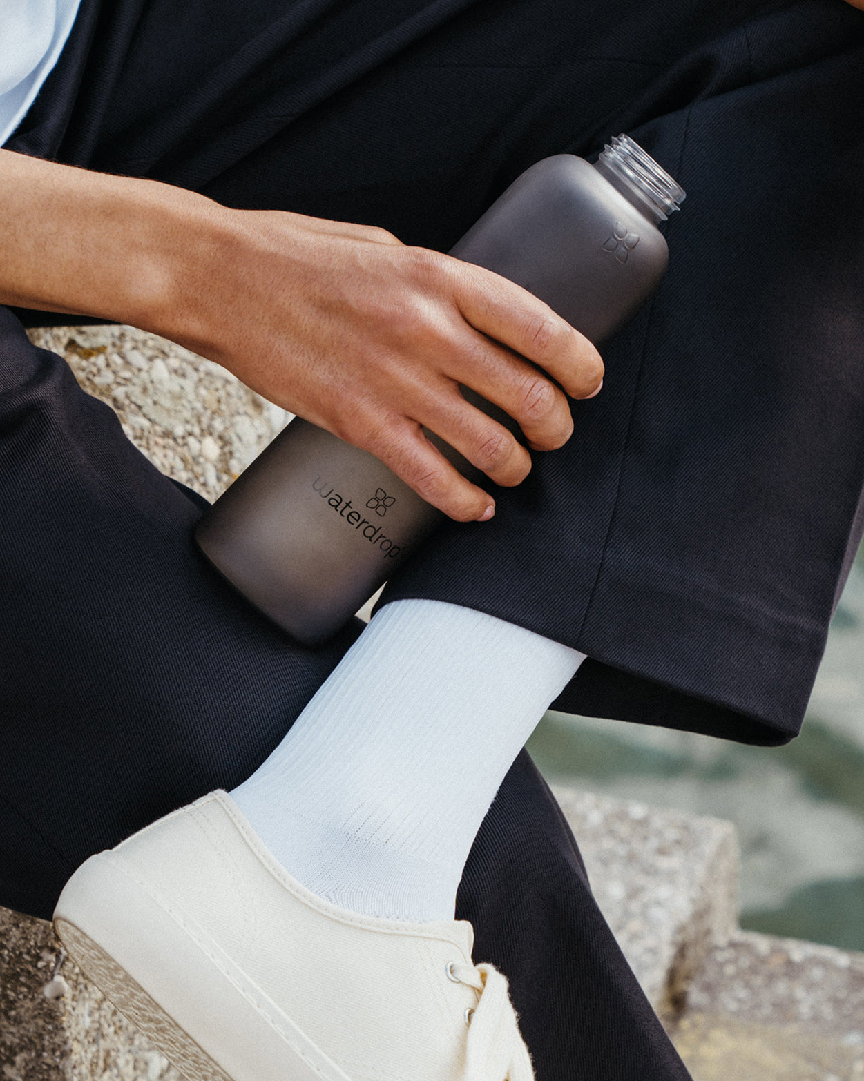 Soft Drink Starter Set with matte-black waterdrop® bottle.