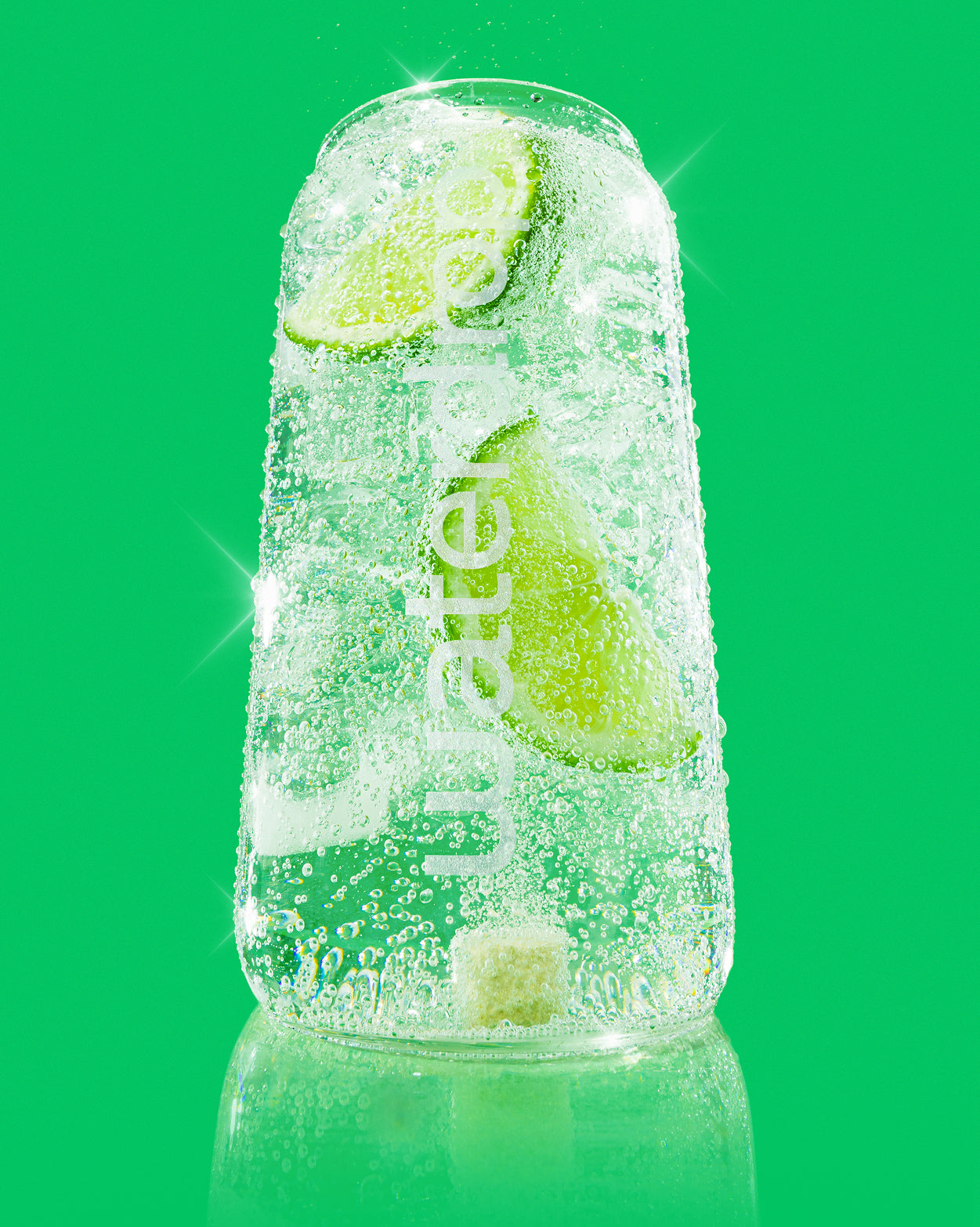 Soft Drink Starter Set with lime-infused sparkling water.