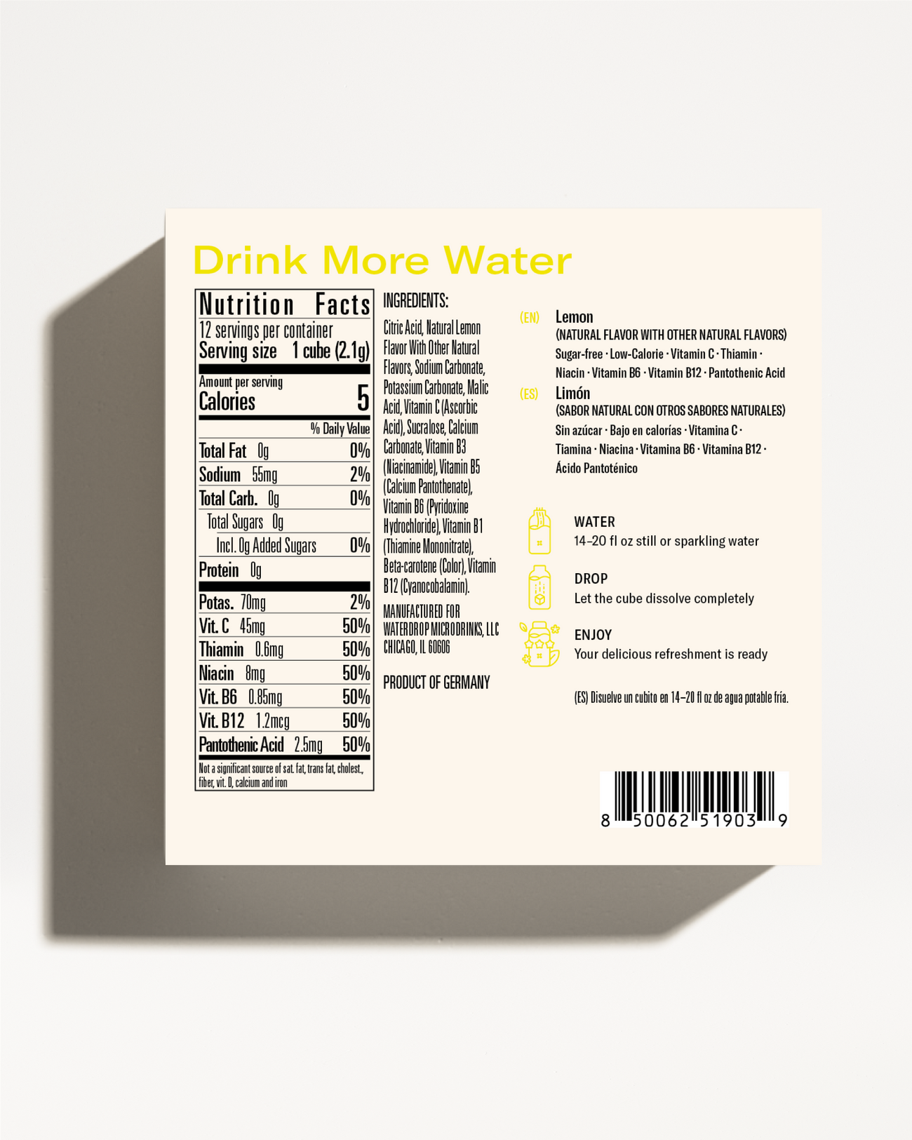 LEMON 12-Pack: Order now | waterdrop®