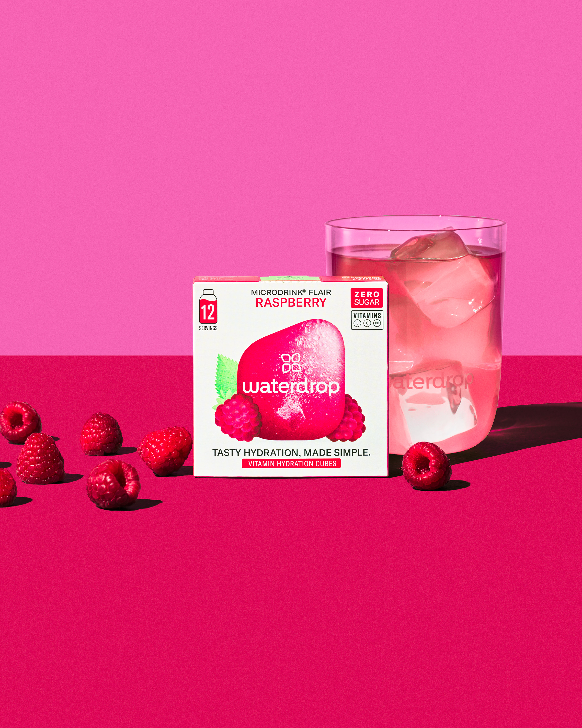 Teardrop Raspberry RASPBERRY 12-Pack Microdrink: Order now | waterdrop®