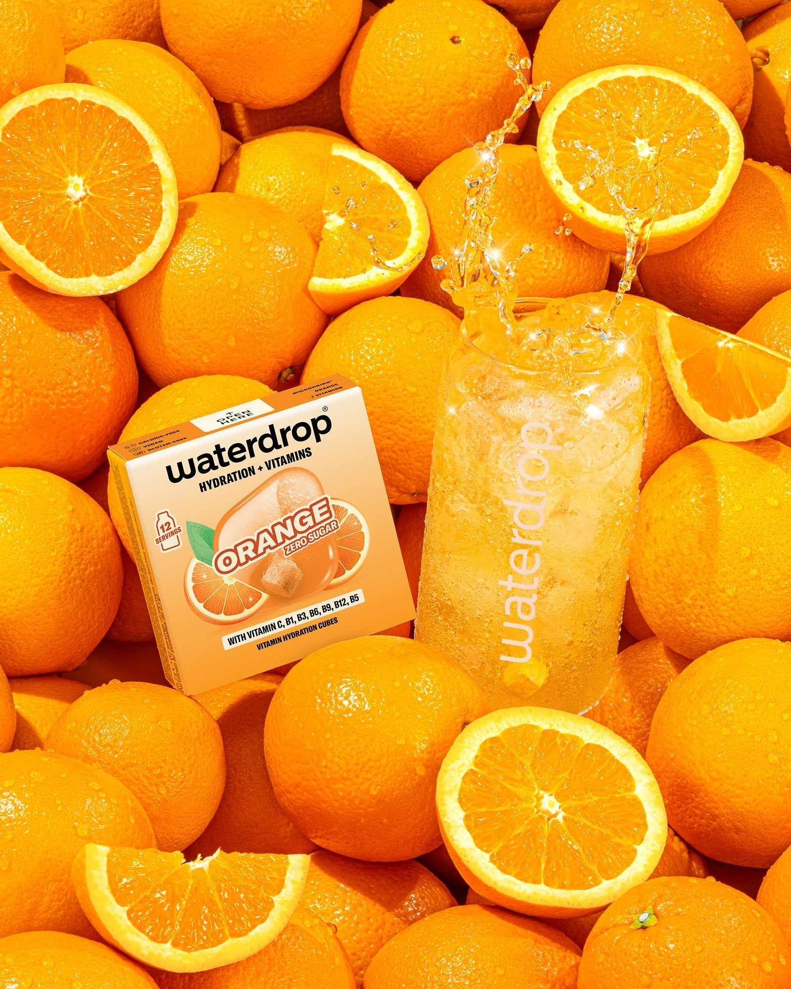 Water Drop Raspberry ORANGE 12-Pack: Order now | waterdrop®