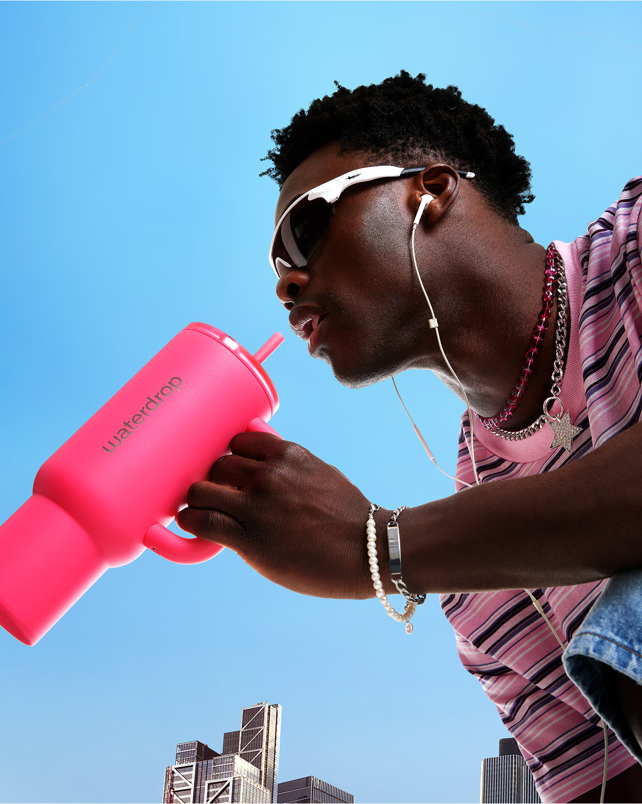 Neon Pink Explorer Thermo Tumbler