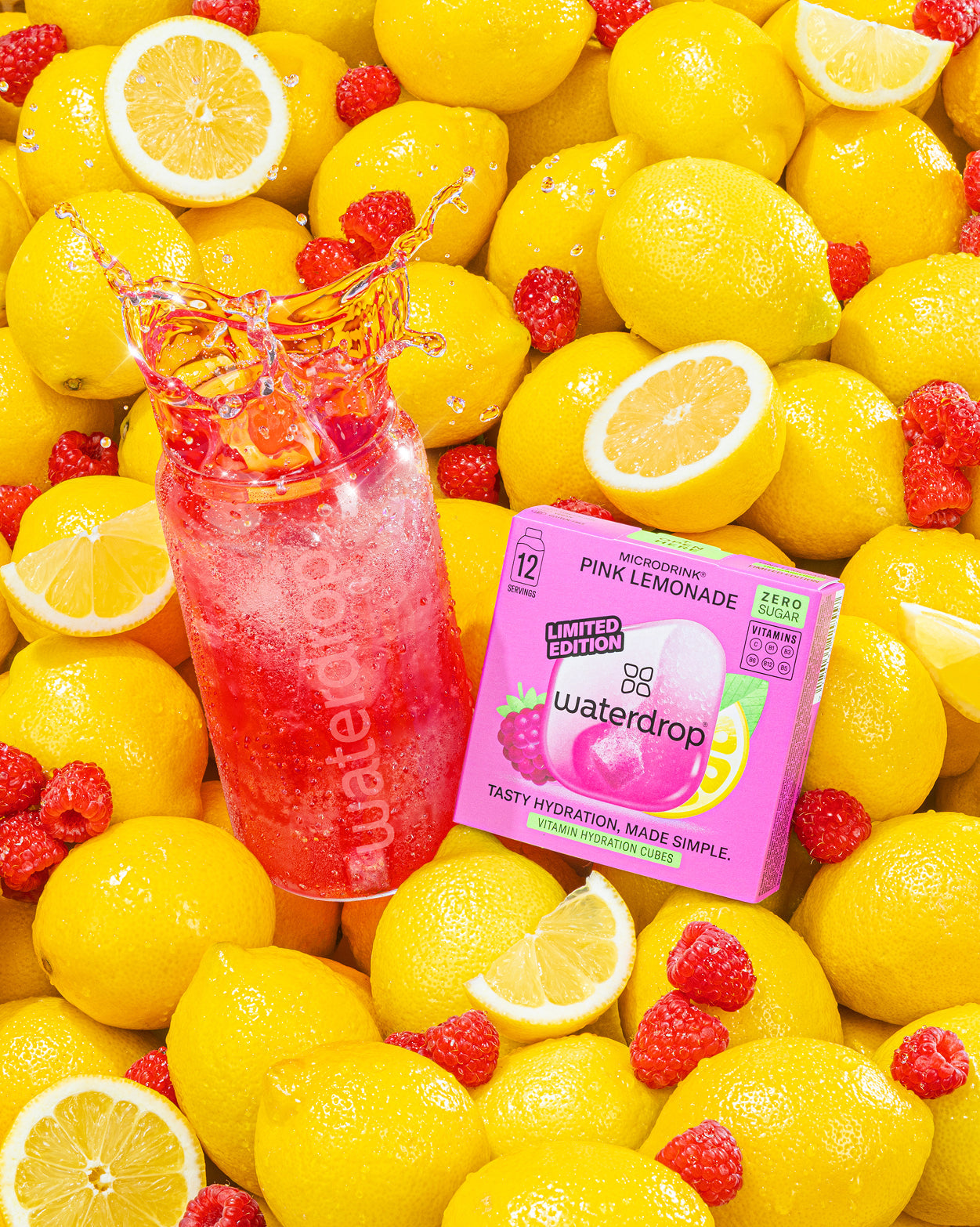 Limited Edition Summer 4+1 Set with pink lemonade hydration cubes.