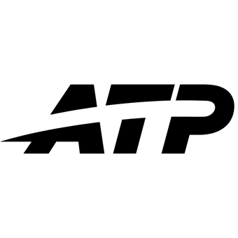 Black stylized logo on white background.