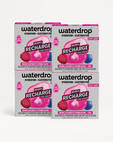 Four Waterdrop Berry Recharge electrolyte boxes arranged in a 2x2 grid.