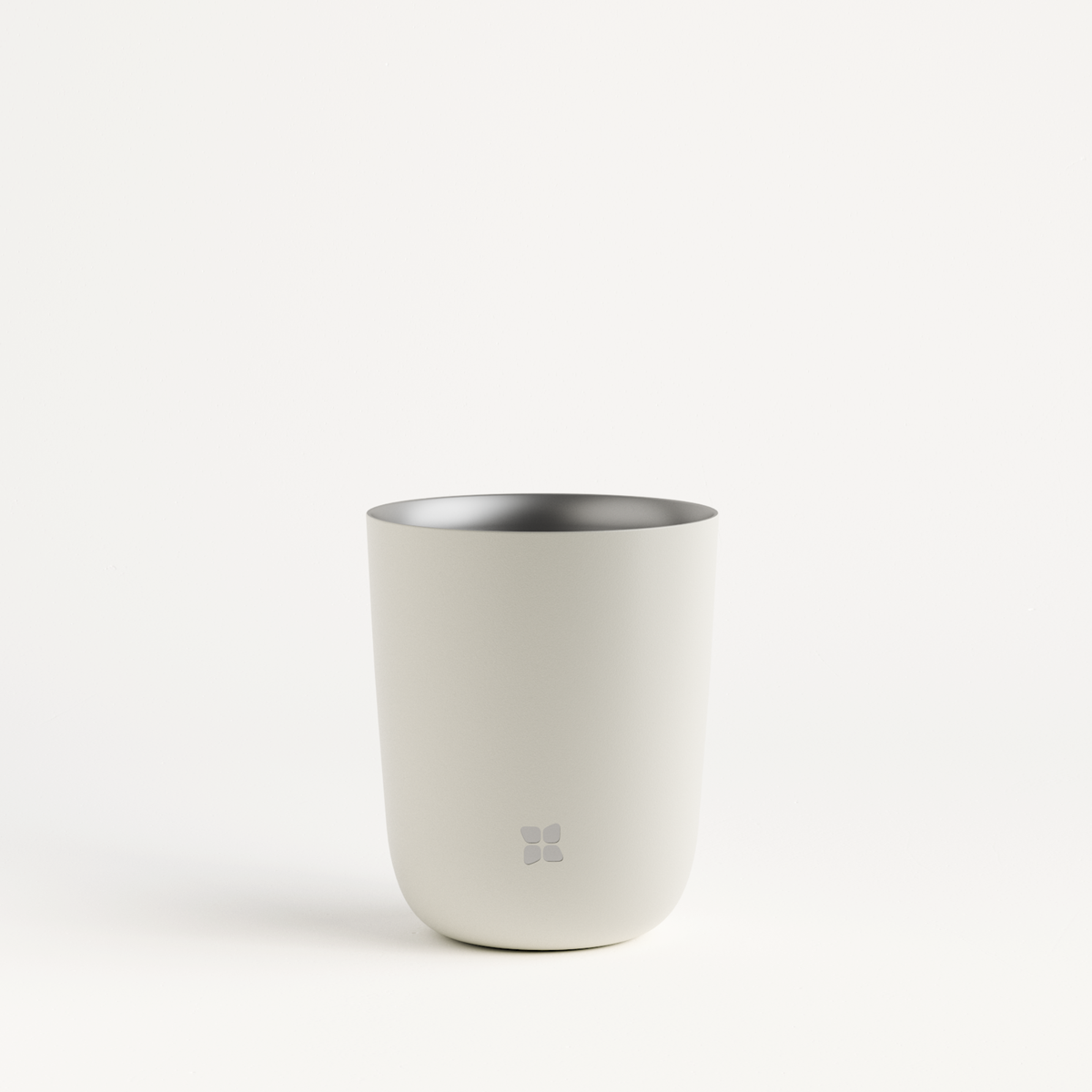 waterdrop Steel Cup  Double-Walled Stainless Steel Cup  12 oz / pastel olive matte