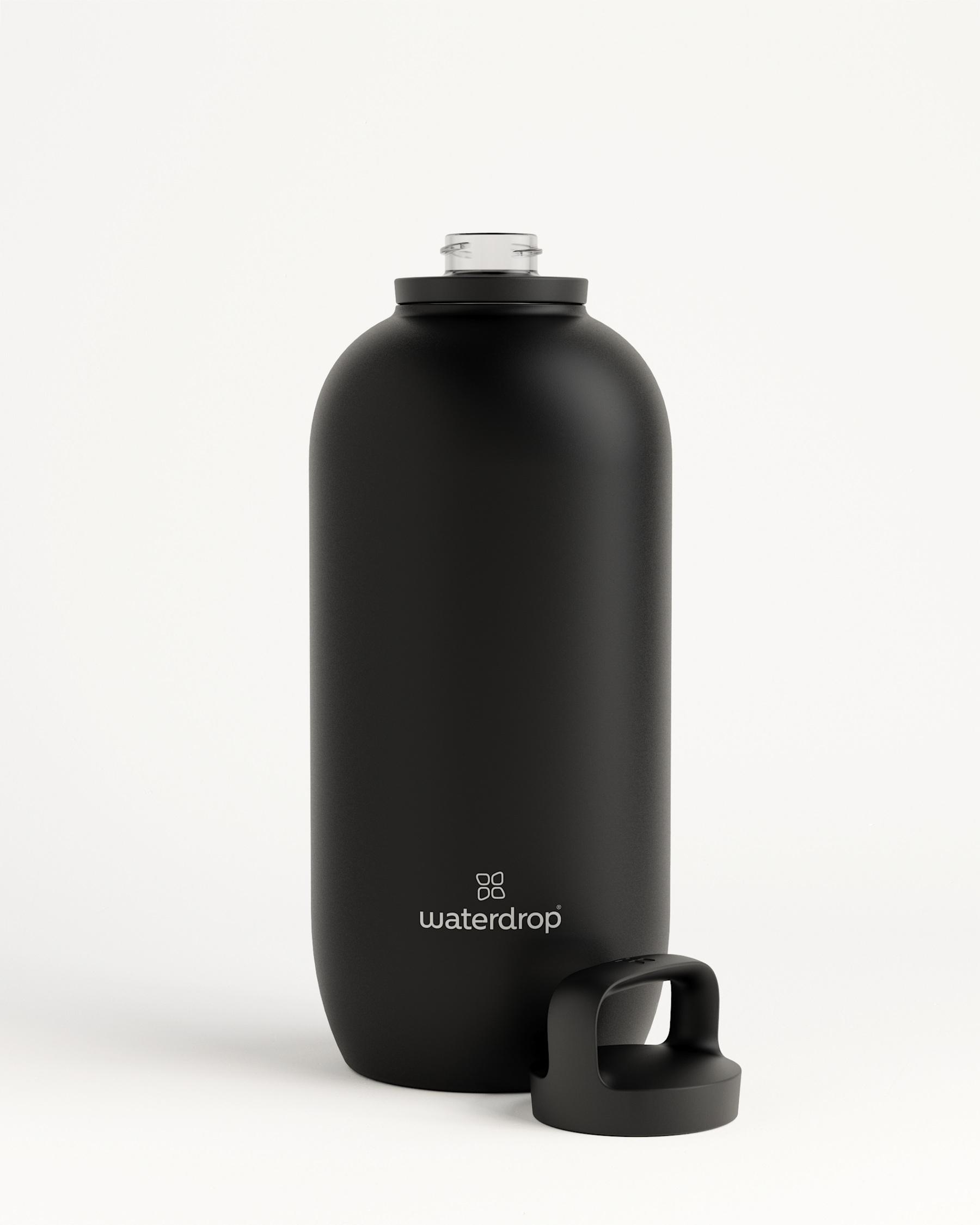 Waterdrop All-Purpose Thermo Bottle · Spout Lid - Black Matt - 64 oz - Stainless Steel Water Bottle - Insulated Water Bottle - Sustainable