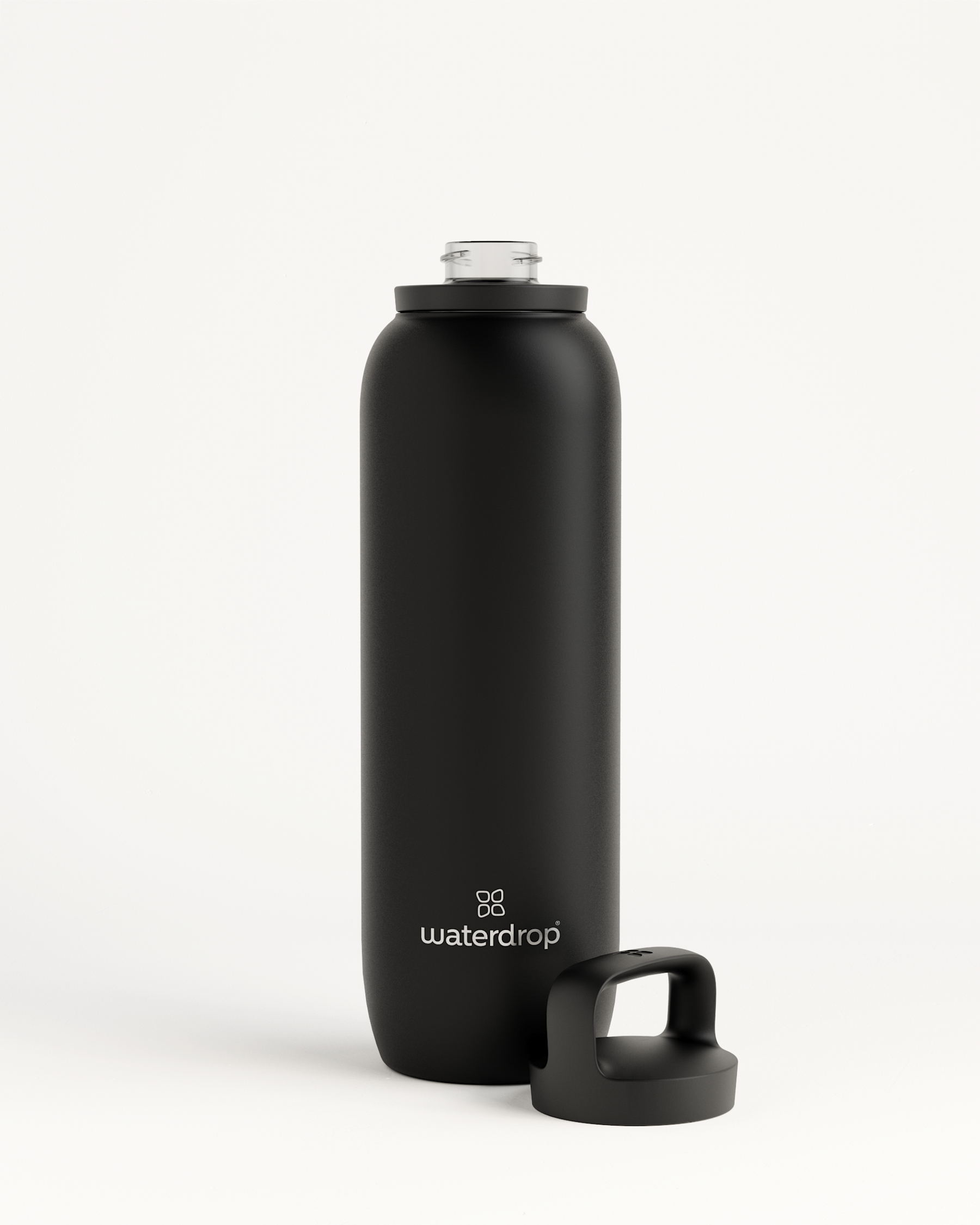 Waterdrop All-Purpose Thermo · Loop Lid - Dusty Pink Matt - 20 oz - Stainless Steel Water Bottle - Insulated Bottle - Plastic Free Water Bottle