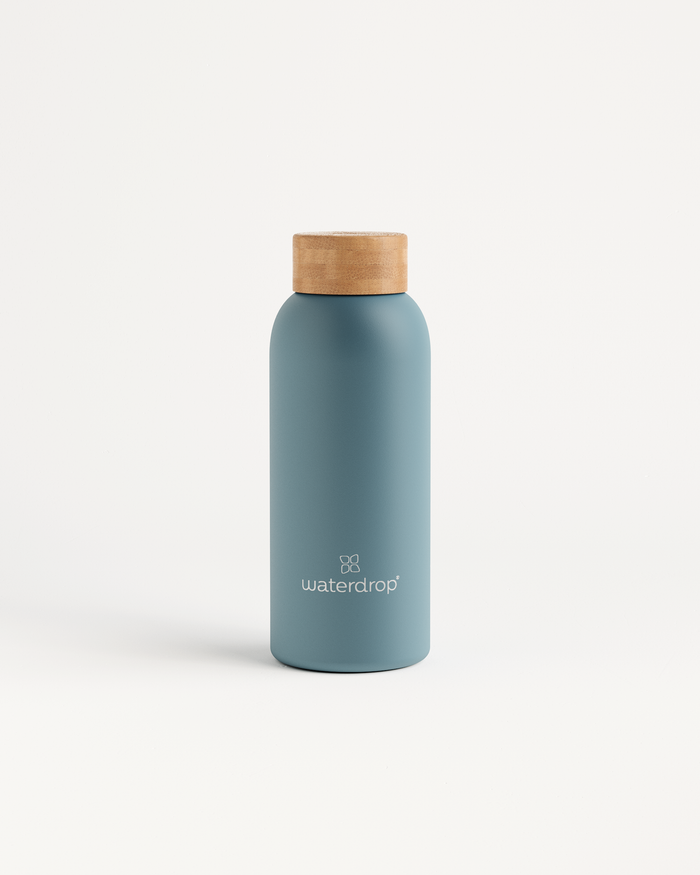 Thermo Steel Bottle · Bamboo cap