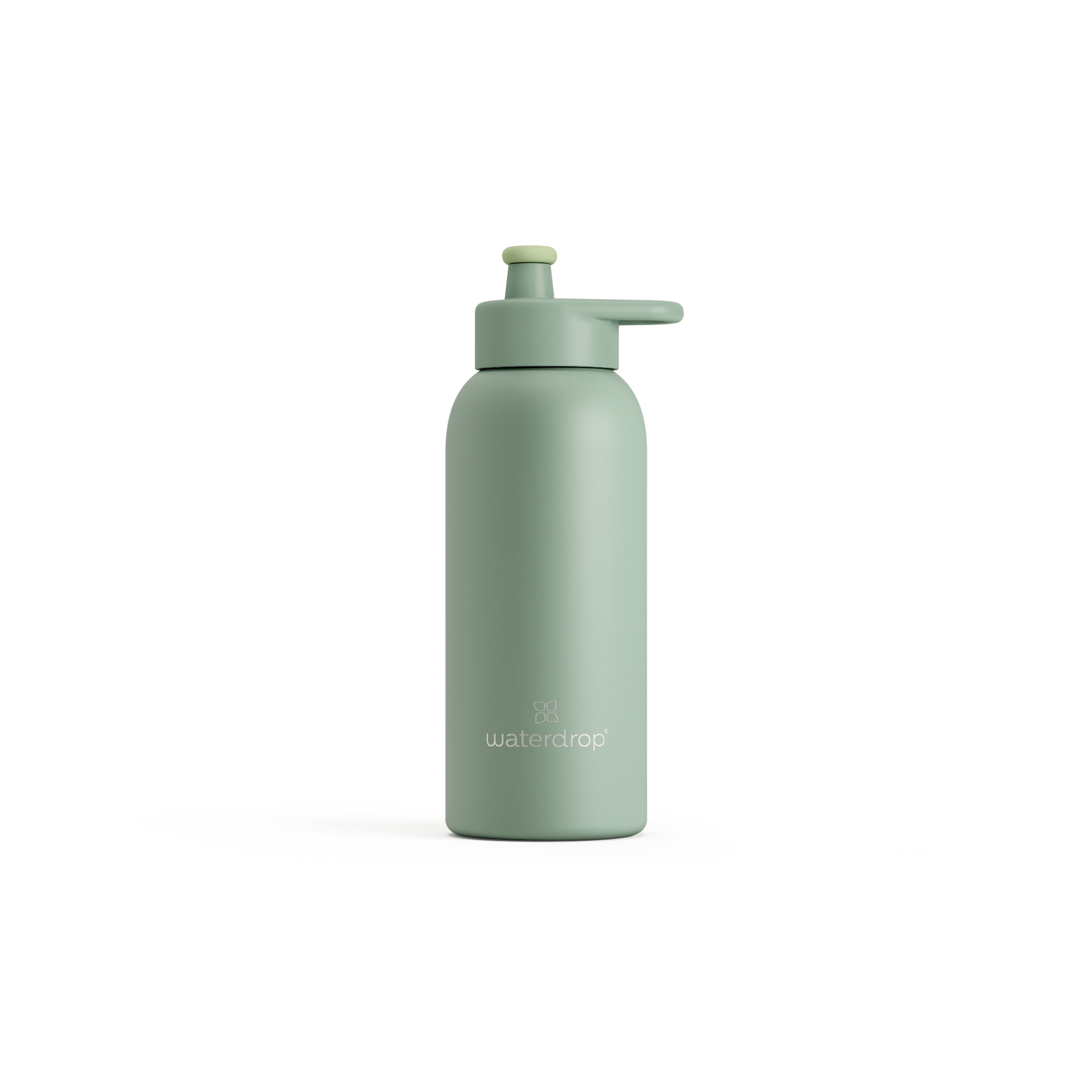 Waterdrop Kids Glass Bottle - Olive Green Frosted - 14 oz - Water Bottle - Plastic Free Kids Water Bottle - BPA Free Water Bottles